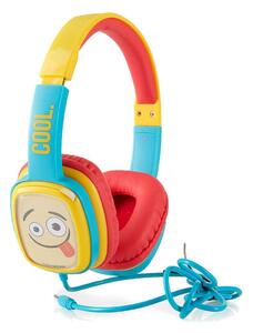 EMOJI Hörlur Flip'N'Switch Junior On-Ear Trådad Blå 85dB
