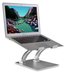 DESIRE2 Laptopställ Dual Pivot Riser Justerbar Aluminium Silver