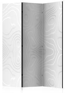 Rumsavdelare / Skärmvägg - Room divider - White waves I - 135x172