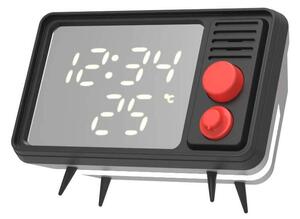 MOB Speaker Alarm Clock with Light TV Retro Black/Grey