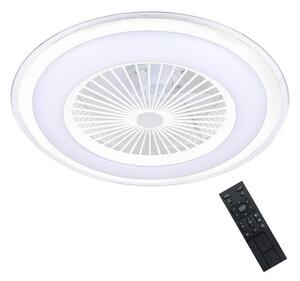 Brilagi - LED Dimbar lampa med fläkt RONDA LED/48W/230V vit+ RC