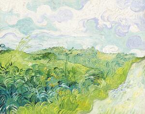 Bildreproduktion Green Wheat Fields, Auvers, 1890, Vincent van Gogh