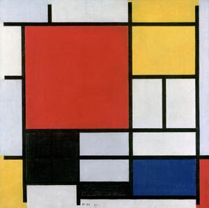 Bildreproduktion Composition with large red plane, Piet Mondrian