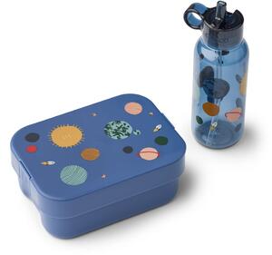 LIEWOOD - Chelsey Printed Lunchbox Set - Matlåda för barn - 2510 Universe / Classic Navy - One size