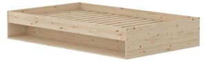 Flexa - Grow Double Bed - Barnsäng - Raw 120x200 - H35 x W124.6 x L204 CM