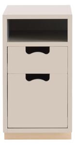 Asplund - Snö G3 Björksockel Rose - Sängbord - Thomas Sandell & Jonas Bohlin - Beige - MDF/Trä