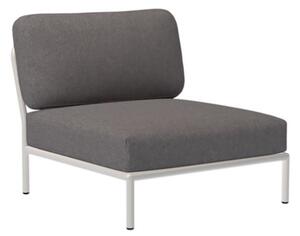 HOUE - LEVEL / Lounge Chair - Trädgårdsstol - Slate/Muted White - L81 x W95 x H82 x SH38 cm