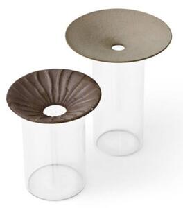 Audo Copenhagen - Cresco Propagation Vase (set of two) - Vas - Brown/Clear - H12/15 x Ø12/10 cm