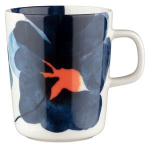 Marimekko - Valssi mugg 25 cl white blue orange - Kaffekoppar - Aino-Maija Metsola - Orange,Vit,Blå