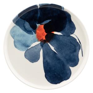 Marimekko - Valssi tallrik 20 cm white blue orange - Mattallrikar - Aino-Maija Metsola - Orange,Vit,Blå