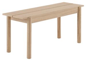 Muuto - Linear Wood Bench 110 cm, Oak - TV-bänkar - Thomas Bentzen - Träfärgad - Trä