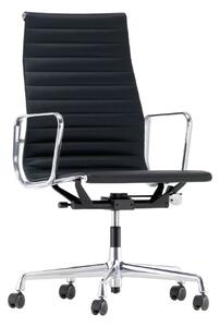 Vitra - EA 119, Polerat, Läder: Kat. L20 - Leather - 66 - Kontorsstolar - Charles & Ray Eames - Svart