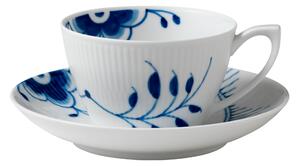 Royal Copenhagen - Blue Fluted Mega Tekopp Med Fat 28 cl - Tekoppar - Karen Kjældgård-Larsen