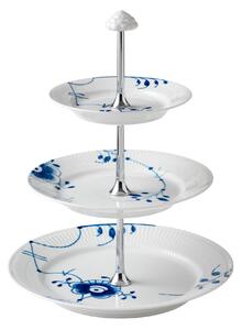Royal Copenhagen - Blue Fluted Mega Fat 3 Våningar 35 cm - Uppläggningsfat - Karen Kjældgård-Larsen