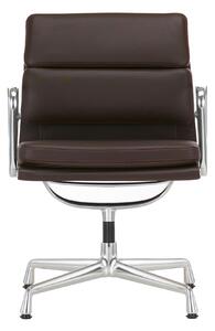 Vitra - Soft Pad Chairs EA 208, Polerat, Läder: Kat. L40 - Leather Premium - 77 - Kontorsstolar - Charles & Ray Eames - Brun