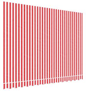 Markisväv röd och vit randig 3,5x2,5 m