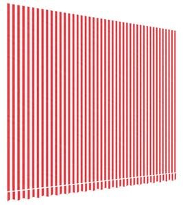 Markisväv röd och vit randig 4,5x3,5 m