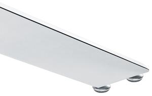 Matbord Silver med härdad glasskiva Rund ⌀ 120 cm 4 personer Modern design Beliani