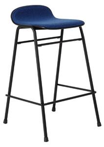 HEM - Touchwood Counter Stool - Cobalt/Black - Barstolar - Lars Beller Fjetland - Svart,Blå - Metall/Trä/Syntetiskt/Ull