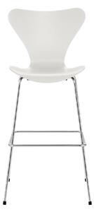 Fritz Hansen - 3197 Sjuan Färgad askfanér - Vit - Barstolar - Arne Jacobsen - Vit - Metall/Trä