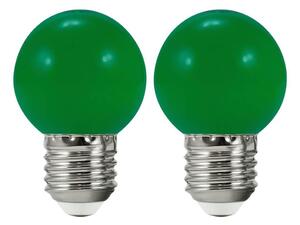 UPPSÄTTNING 2x LED glödlampa PARTY E27/0,5W/36V grön