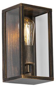 Vintage wandlamp antiek goud 26 cm IP44 - Charlois