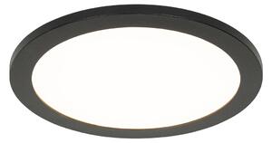 Modern taklampa svart 30 cm inkl LED IP44 - Steve