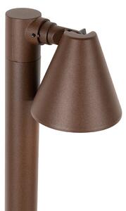 Modern utomhusstolpe rostbrun 100 cm IP44 justerbar - Ciara