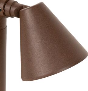 Modern utomhusstolpe rostbrun 30 cm IP44 justerbar - Ciara