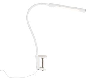 Klämbordslampa vit inkl LED med touchdimmer - Lionard