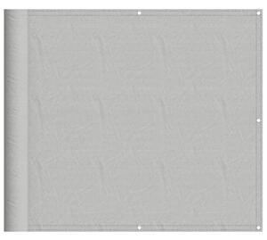 Balkongskärm ljusgrå 90x400 cm 100% polyester oxford