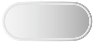 Badrumsspegel LED 100x45 cm oval