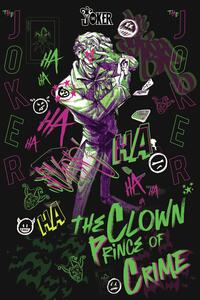 Konsttryck Joker - The Clown Prince of Crime, (26.7 x 40 cm)