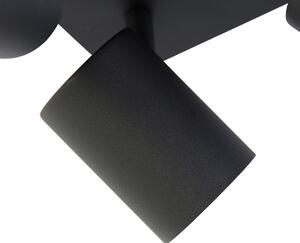 Smart taklampa svart fyrkant inkl 4st Wifi GU10 - Jeana