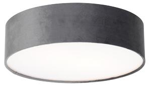 Modern taklampa grå 40 cm med guldinredning - Trumma