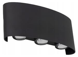 LED vägglampa för utomhusbruk ARROW 6xLED/1W/230V IP54 svart