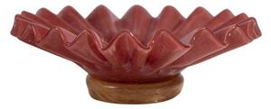 Byon - Bowl Lori M - Skål - Bordeaux / Beige - Ø18 x H8.5 cm