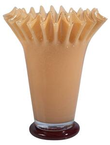 Byon - Vase Lori - Vas - Yellow / Bordeaux - M - Ø20.5 x H28 cm