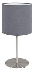 Eglo 55215 - Bordslampa PASTERI 1xE14/40W/230V grå