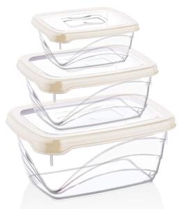 Herzberg 3 delar extra djup Bio Saver Box Set Elfenben