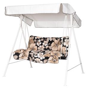 Tritante Komplett Hammock 130 cm - Vit/Blommig