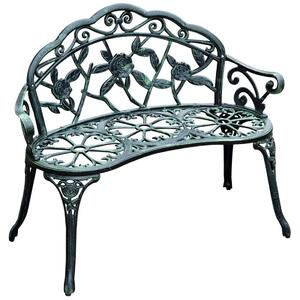 2-Sits Trädgårdsbänk i Metall 100x54x78 cm