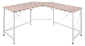 Hörnskrivbord MDF Natur 150x150x76 cm