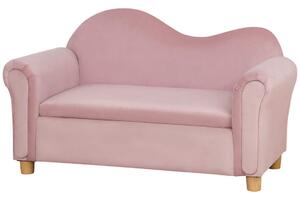 Barnsoffa Rosa Fleece med Förvaring 3-5 År