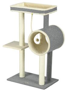 Skrapstolpe 104cm med lekboll & liggplatser