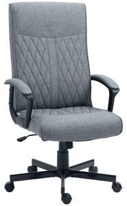 Ergonomisk Kontorsstol Mörkgrå Vridbar Justerbar