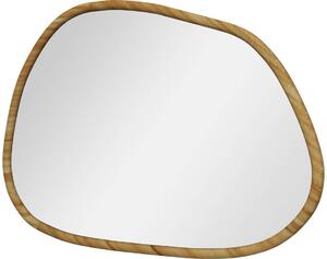 Asymmetrisk Träram Spegel 70x50cm för Badrum