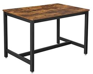 Rustikt matbord 120x75 cm, industriell stil