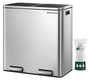 Dubbel soptunna 2x30L med Soft Close och lukttätning