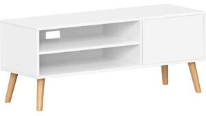 Industriell TV-bänk 120 cm Vit för 55 TV